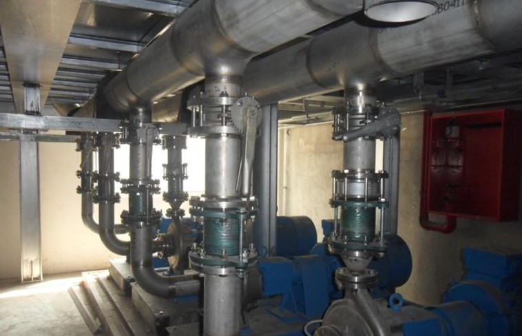 91福利网波紋補償器安裝於寧波（bō）成泰（tài）鋁業