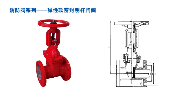 消防（fáng）專用彈性軟密封明杆閘閥